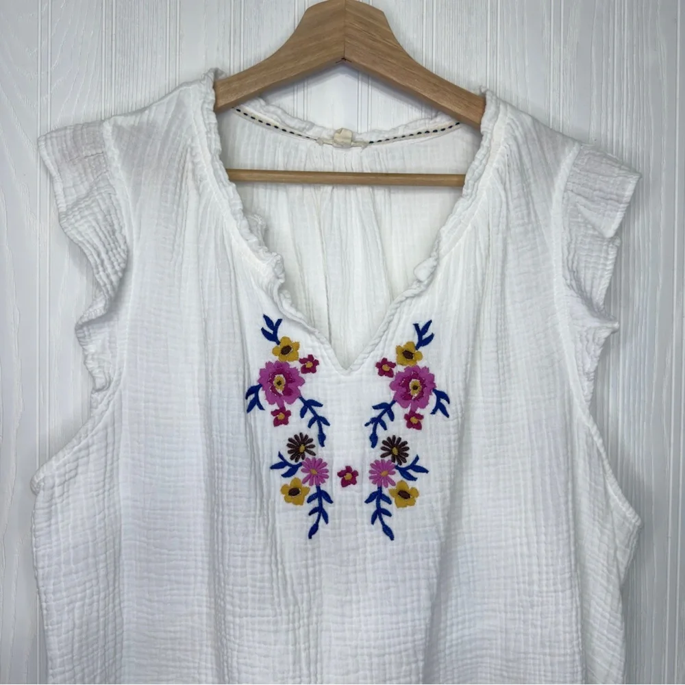 Mason & Belle Jessamine Embroidered shirt size 1X - Picture 4 of 9